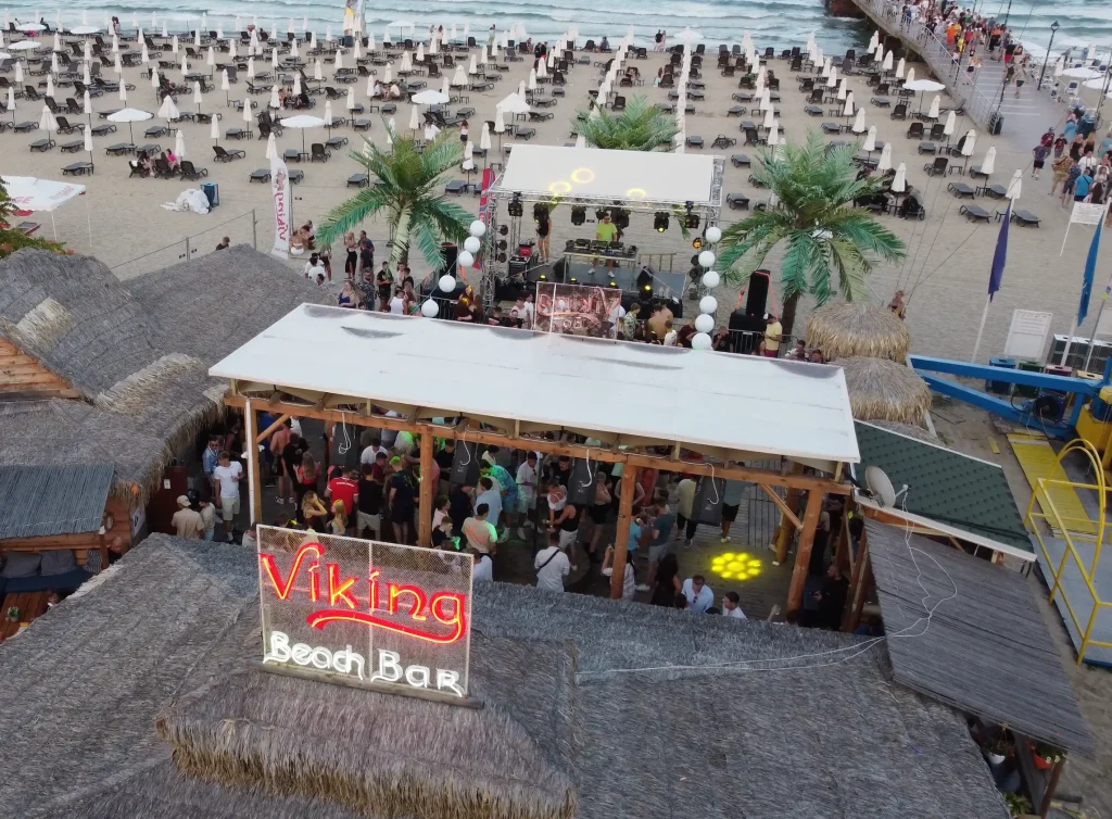 Strandfeesten Sunny Beach, Bulgarije Viking Beach Bar