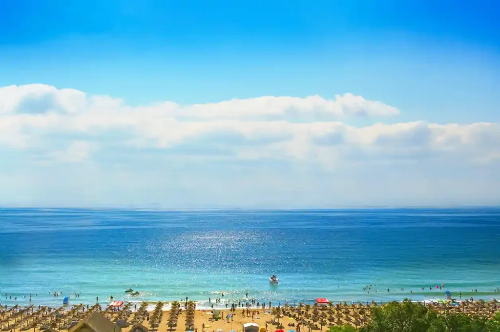 sunny beach panorama