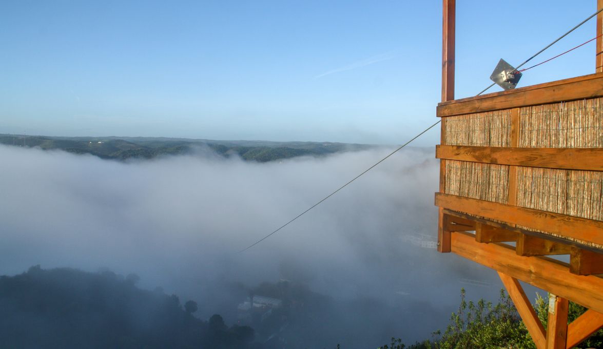 Ziplijn tussen Portugal en Spanje