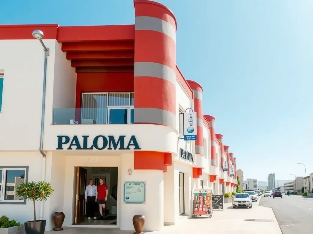 Paloma Hotel entree en zwembad
